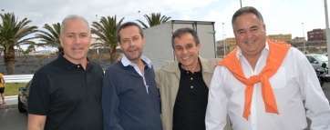 José Luis Sánchez, primero por la izquierda, con otros miembros del PP de Telde, en un acto electoral del partido en mayo de 2015 (Foto TA)