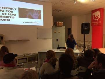 La charla tuvo lugar esta tarde-noche en la sede de IUC de Telde (Foto TA)