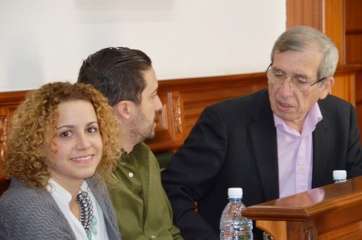 Concejales de Unidos por Gran Canaria, en un Pleno reciente (Foto TA)