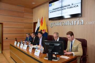 Imagen de la jornada sobre transparencia impulsada por el Cabildo de Gran Canaria (Foto TA)