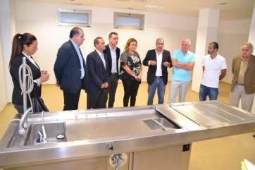 Visita a las instalaciones del tanatorio para supervisar las obras del crematorio y capilla (Foto TA)