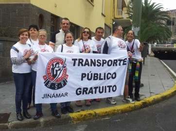 Imagen de una protesta de la RSP de Jinámar ante el Cabildo grancanario (Foto TA)
