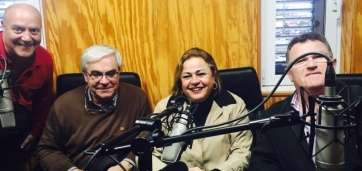 Miembros habituales de la tertulia de Radio Faycán (Foto TA)