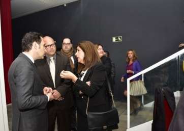 La alcaldesa con el consejero delegado de Canaragua, José Juan González) en Aguas de Telde y el nuevo concejal de Planeamiento, Agustín Arencibia (Foto C7)