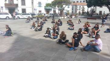 Imagen de archivo de una protesta de trabajadores de Gestel (Foto TA)