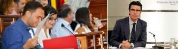 Los ediles vinculados a Podemos y José Manuel Soria (Foto TA)
