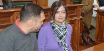 Esther González y Guillermo Eugenio, ediles del grupo Mixto vinculados a Podemos (Foto TA)