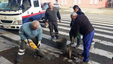 Imagen de unas obras de mejora en el Valle de Jinámar (Foto TA)
