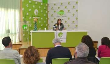 Imagen de archivo de una cita con los medios en la sede de NC de Telde (Foto TA)