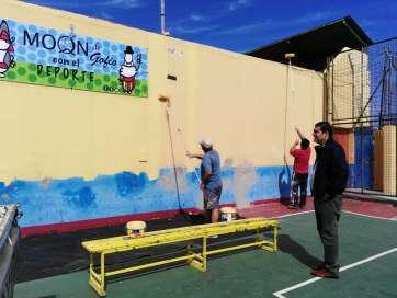 Imagen de los trabajos de acondicionamiento en las pistas de El Hornillo (Foto TA)