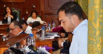 Guillermo Eugenio, en la sesión plenaria del pasado viernes (Foto TA)