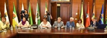 Reunión celebrada este jueves en el Cabildo para presentar el proyecto (Foto TA)