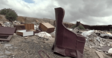 Estado de suciedad del yacimiento (Foto TA)