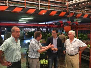 El concejal teldense Pablo Rodríguez, ayer durante su visita a Gáldar (Foto TA)