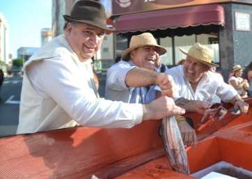El concejal Juan Martel, el pasado 18 de junio durante la romería de San Juan (Foto TA)