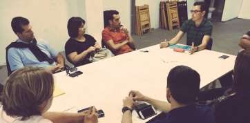 Imagen de la Ejecutiva de Coalición Canaria en Telde reunida anoche (Foto TA)