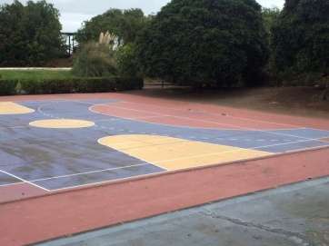 Cancha deportiva del parque urbano (Foto TA)