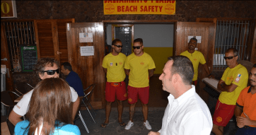 Puesto central del servicio de socorrismo en Melenara (Foto TA)