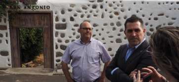 Visita de Clavijo a la finca de San Antonio (Foto TA)