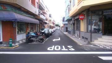 Una de las calles ya remozadas (Foto TA)