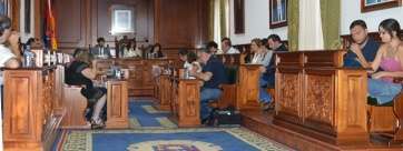 Sesión plenaria extraordinaria, esta mañana, en Telde (Foto TA)