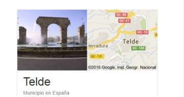 Nueva ficha de Telde en Google (Foto TA)