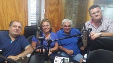 Miembros de la tertulia de Radio Faycán (Foto TA)