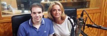 Daniel Reyes y Esther Monzón, en Radio Faycán (Foto TA)