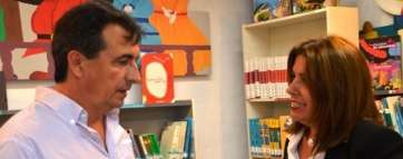 Juan Francisco Artiles y la alcaldesa Carmen Hernández cuando eran socios de Gobierno (Foto TA)