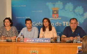 López, Ramos, Hernández y Martel, hoy, en rueda de prensa (Foto TA)