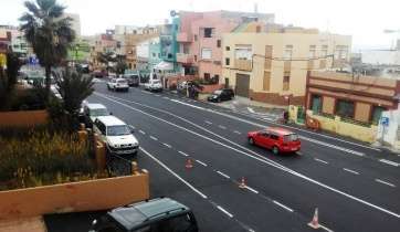 La GC-100, a su paso por Lomo Cementerio (Foto TA)