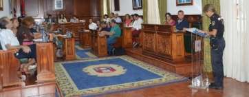Inicio del pleno, hoy, en Telde (Foto TA)
