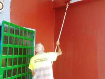 Intervención en el local social (Foto TA)