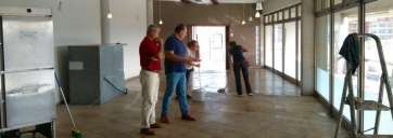 El edil Juan Martel, este martes en las dependencias del restaurante escuela (Foto TA)