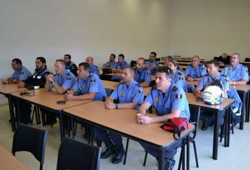 Imagen de archivo de una actividad formativa en la sede de la Policía Local en La Garita (Foto TA)