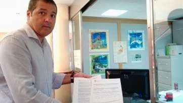 Presentación del escrito por parte de Ciudadanos (Foto TA)