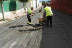 Obras de rebacheo en Las Medianías (Foto TA)