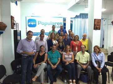 Los portavoces del PP de la Isla se reunieron este lunes en Telde (Foto TA)