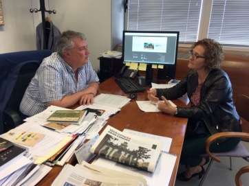 Reunión de Carlos Ruiz y Marta Hernández (Foto TA)