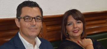 Pablo Rodríguez y su compañera de partido, Gloria Cabrera  (Foto TA)