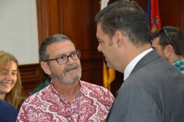 Ediles del Gobierno, en el Pleno de este viernes en Telde (Foto TA)