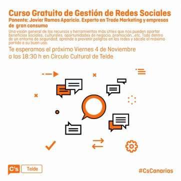 Cartel del curso (Foto TA)