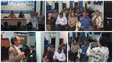 La reunión mensual del comité local se celebró este lunes en la sede del PP de Telde (Foto TA)