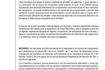 Sentencia del TSJC sobre el área sensible de Gando (Foto TA)