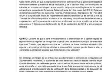 Sentencia del TSJC sobre el área sensible de Gando (Foto TA)