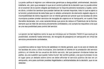 Sentencia del TSJC sobre el área sensible de Gando (Foto TA)