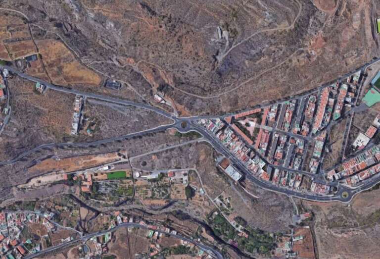 Sector donde se encuentra la parcela municipal que iba a ser embargada y subastada (Foto Google Maps)
