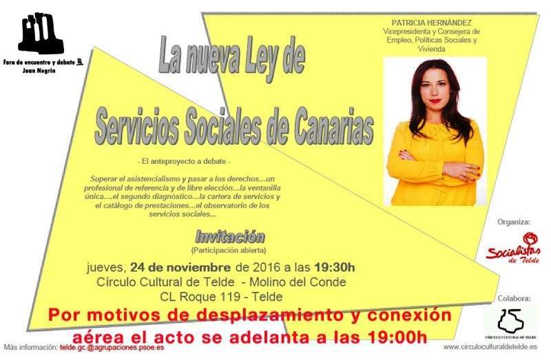 Cartel de la actividad (Foto TA)