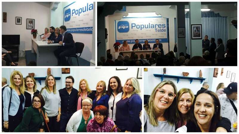Imagen del último comité ordinario del año del PP de Telde (Foto TA)
