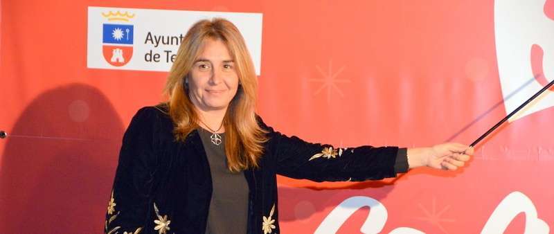 Soledad Hernández posa con una 